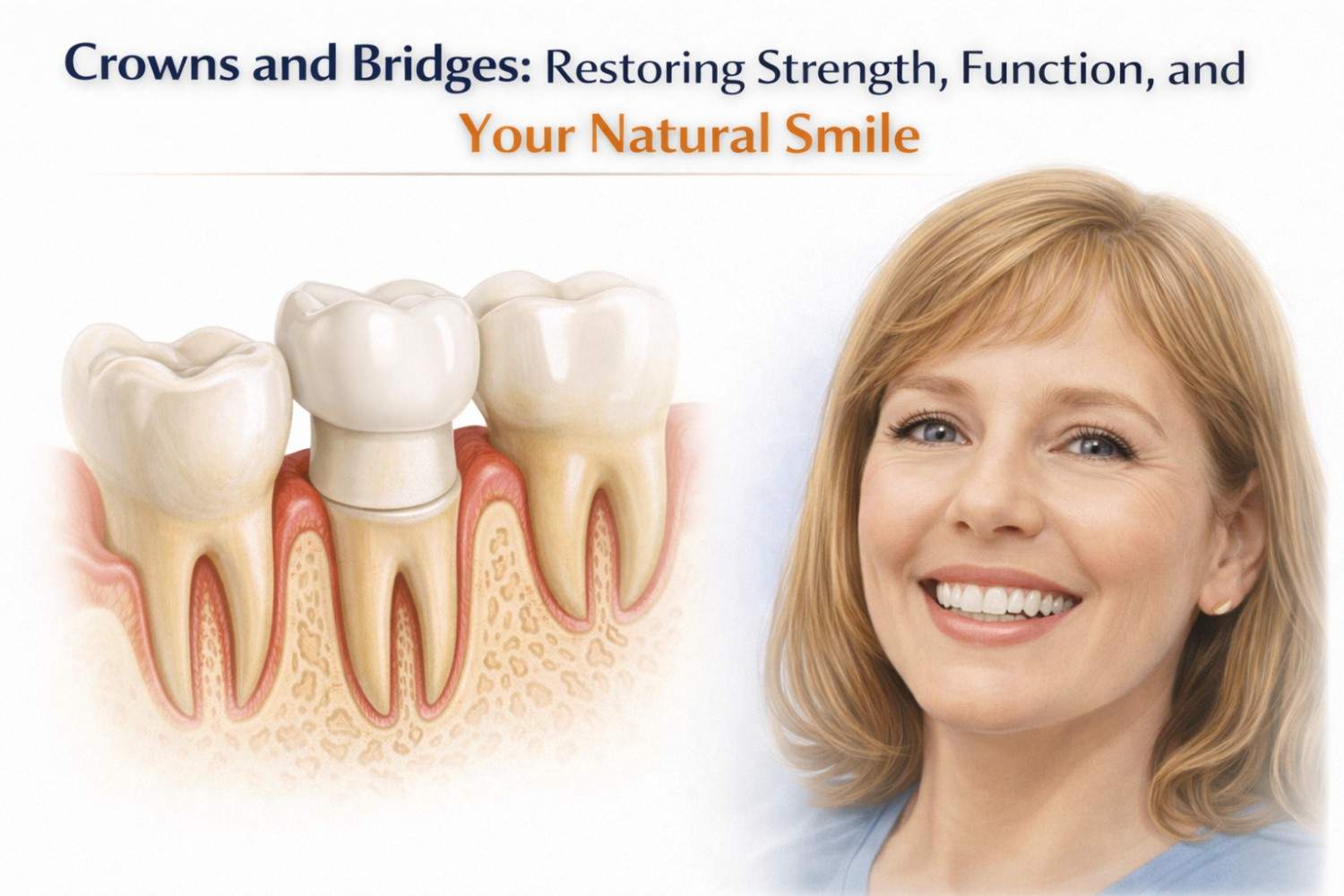 CrownsandBridgesRestoringStrengthFunctionandYourNaturalSmil