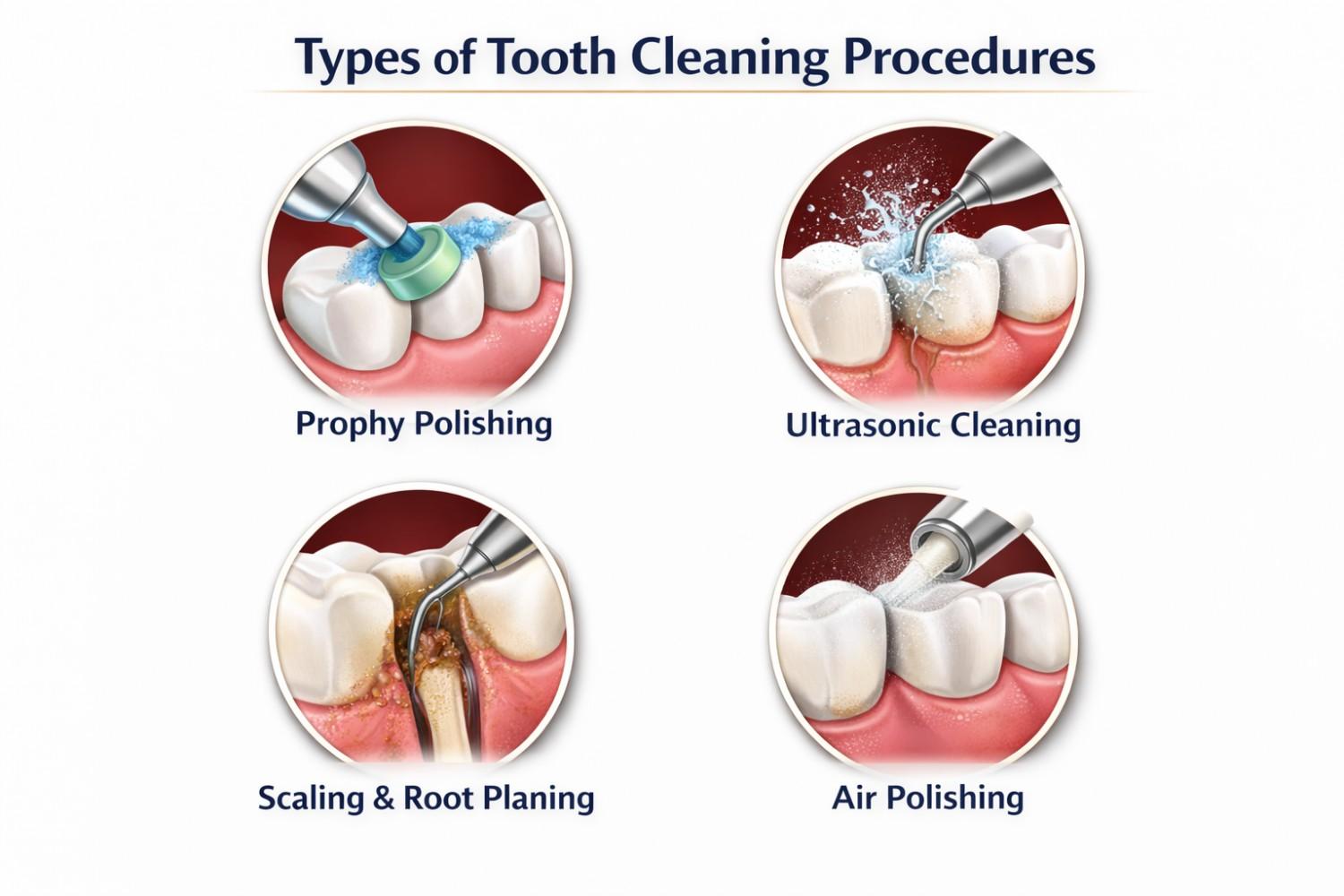 Types of Tooth Cleaning Procedures