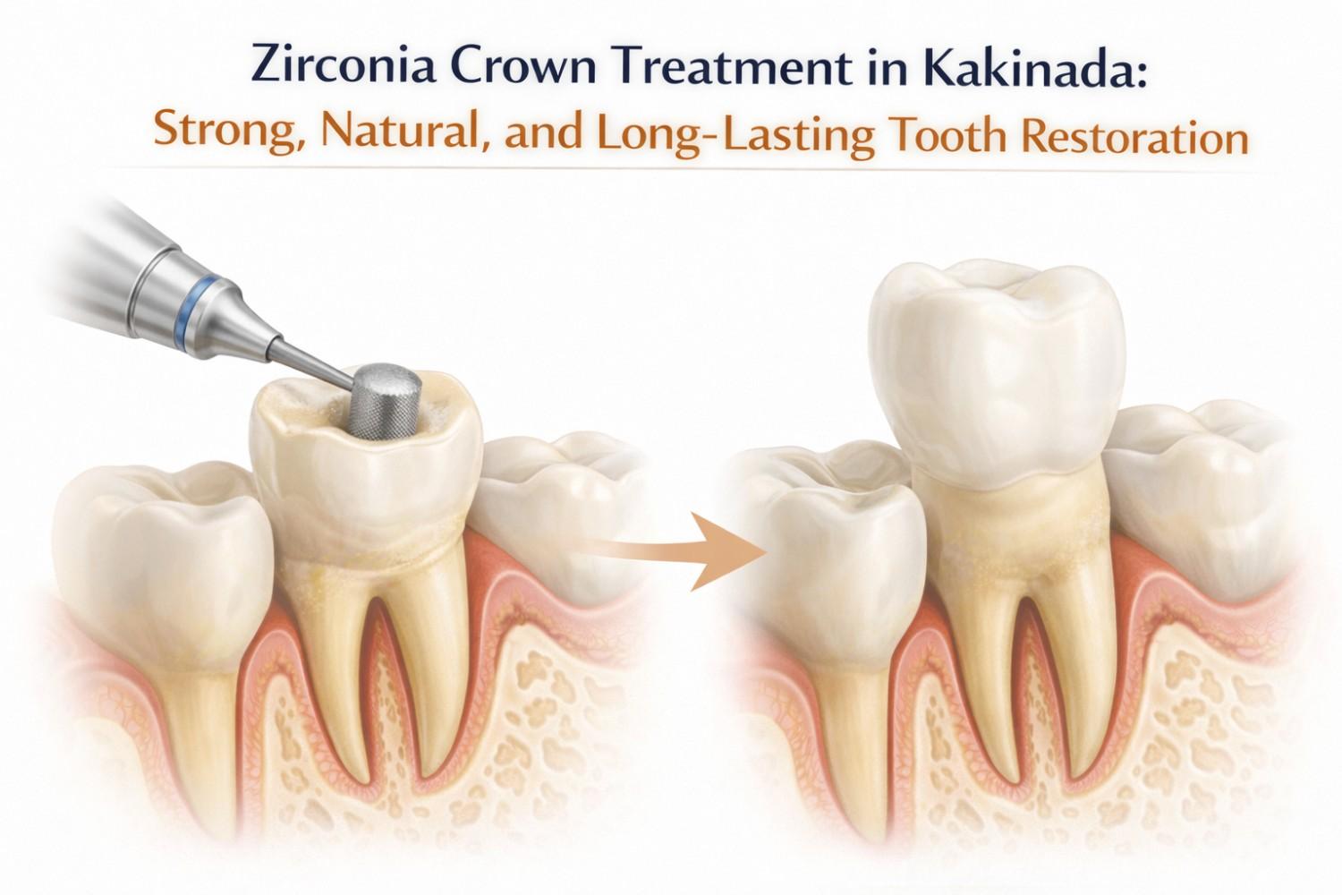 ZirconiaCrownTreatmentinKakinadaStrongNaturalandLong-LastingToothRestoratio