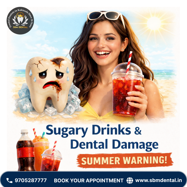 Sugary Drinks and Dental Damage in Summer
