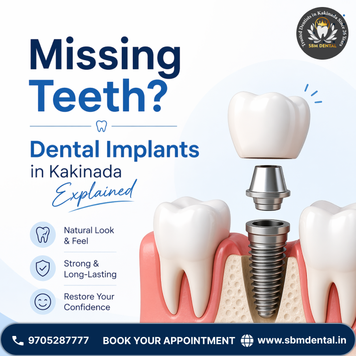 Missing Teeth? Dental Implants in Kakinada Explained