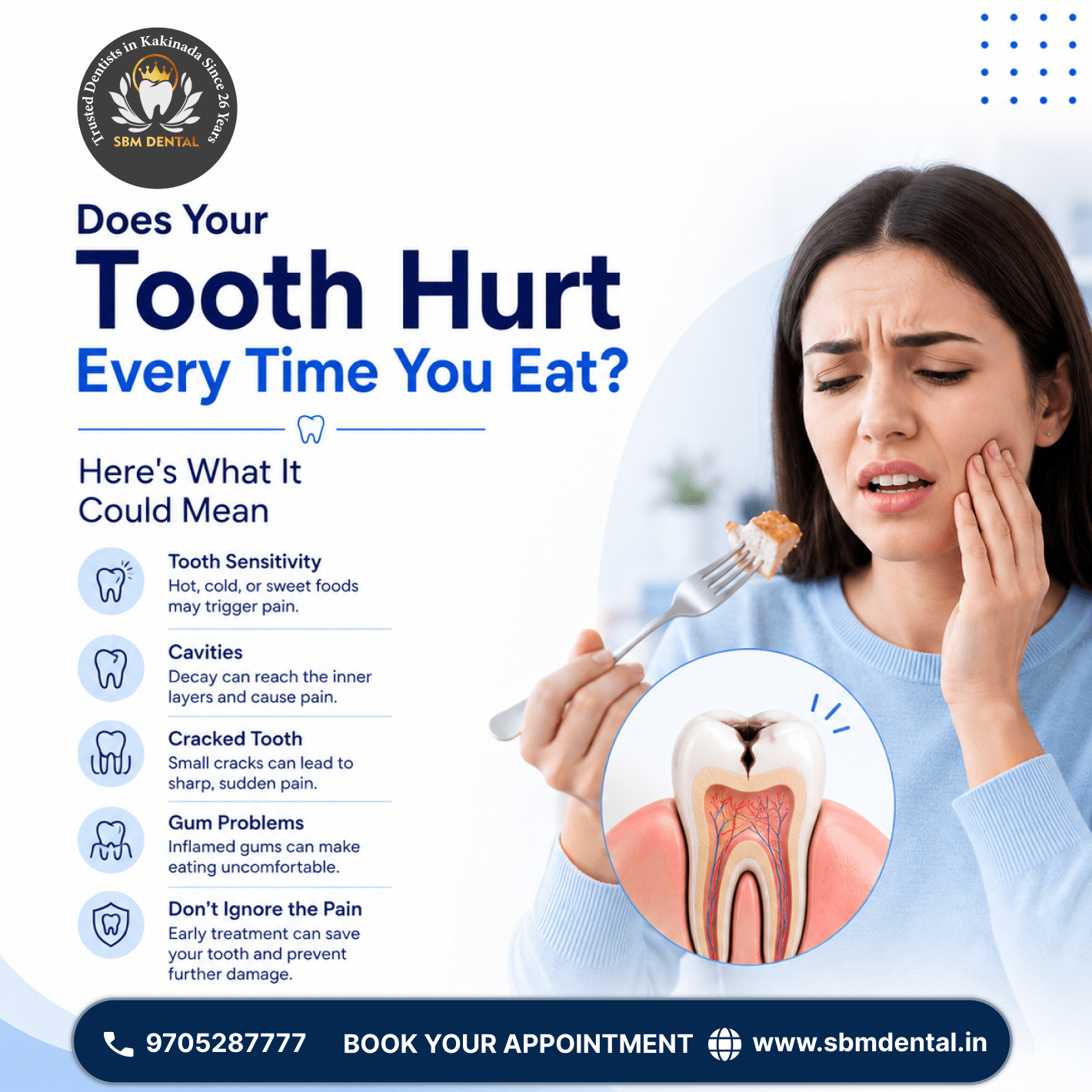 Tooth Pain While Eating | Causes & Treatment