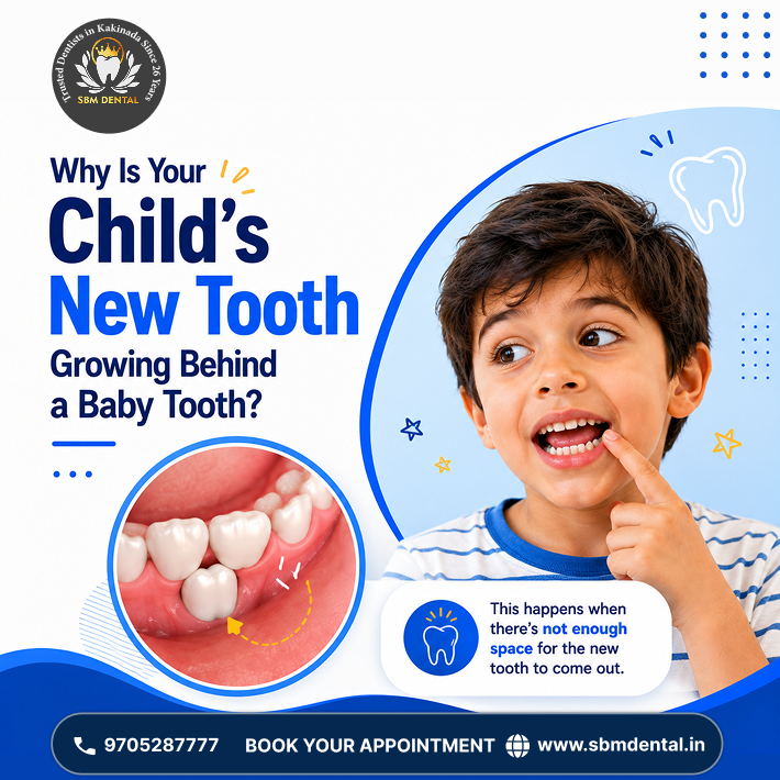 Tooth Growing Behind Baby Tooth in Children: Causes & Treatment