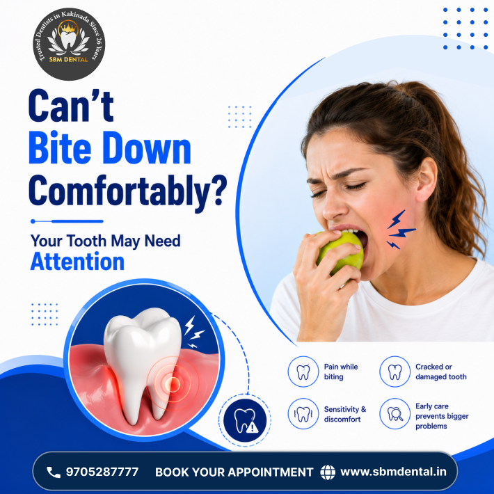 Pain When Biting Down? Causes, Symptoms & Treatment Guide